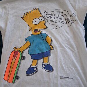 Vintage 1989 Bart Simpson T shirt Medium 38-40